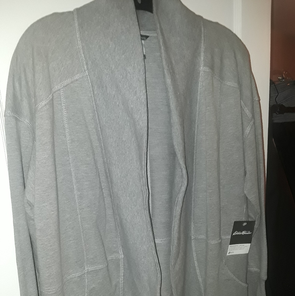 NWT EDDIE BAUER OPEN FRONT JACKET